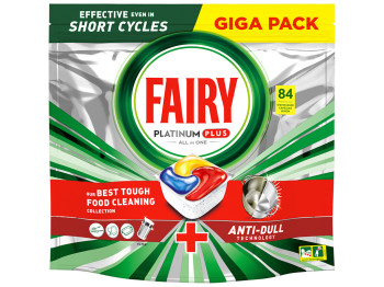 Таблетки для посудомийних машин Fairy Platinum Plus All in One, Лимон, 84шт