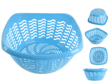 Сухарница пластиковая Консенсус, 25x25см (Голубой)