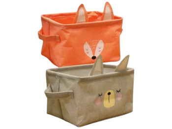 Корзина для хранения вещей, полиэстер, 16×22×14см