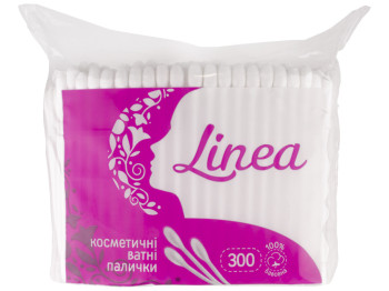 Ватные палочки Linea косметические, в полиэтиленовом пакете 300шт 41235520