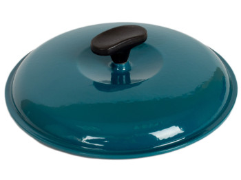 Кришка чавунна емал. глянц. Сітон універсальна 23см зелена