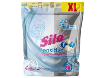 Капсулы для стирки Sila Sensitive, 35шт