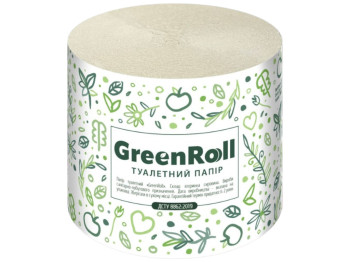 Бумага туалетная GreenRoll, вторичная целлюлоза, цвет серый