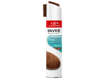 Спрей-краска для ухода за обувью Silver Specialist, нубук и замша, коричневая, 300 мл
