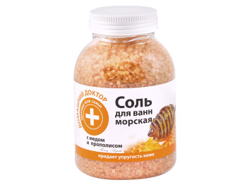 Сіль для ванн "Домашній доктор" з медом і прополісом 1000г