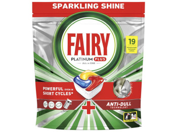Капсули для посудомийних машин Fairy Platinum Plus All in One, 19шт