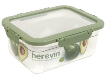 Контейнер Herevin Container, 2.2 л, герметичный, пластиковый, цвет зелёный