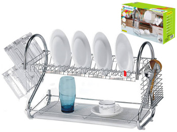 Сушарка для посуду Maestro Basic дворівнева, довга 38х26,5х39см