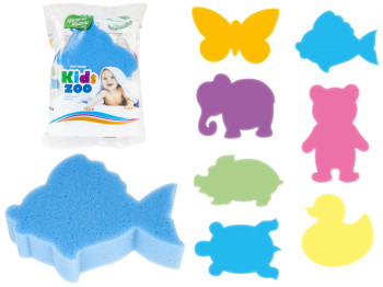 Губка банная фигурная Мелочи жизни Kidszoo 14х10х4см