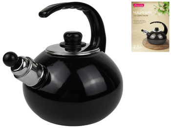 Чайник эмалированный Kamille, со свистком, 2,5л