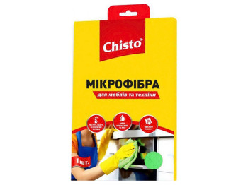 Салфетка из микрофибры Chisto, для мебели и техники, 1шт
