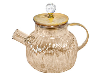 Чайник-заварник Yantar1, с бамбуковой крышкой, 1л