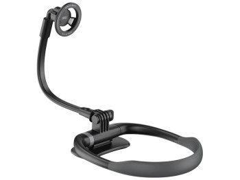 Магнитный держатель на шею XO C156, ABS+PC, 36см, цвет черный