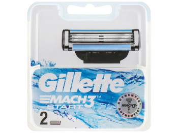 Кассеты сменные для бритвы Gillette Mach3 Start 3 лезвия (цена за набор 2шт)