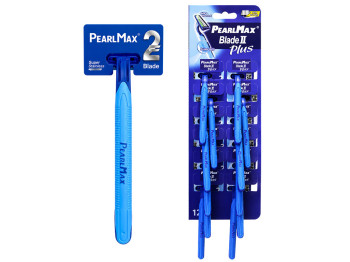 Бритва одноразовая мужская PearlMax Blade II Plus, 2 лезвия (цена за 1 шт)