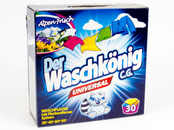 Пральний порошок безфосфатний Waschkonig Universal 2,5кг коробка (Німеччина)