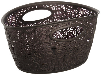 Корзинка с ручками Elif Ажурная малая коричневая 29,5х20,5х16,5см