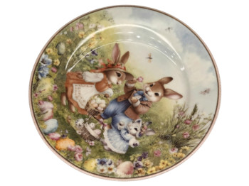 Тарелка пасхальная Easter Tale, сервировочная, фарфор, 19см (цена за набор 2шт)