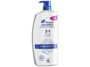Шампунь против перхоти и бальзам-ополаскиватель Head&Shoulders Основной уход 2в1 900мл