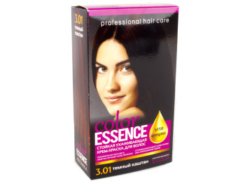 Крем-краска для волос "Color Essence" с окислителем, тон 3.01 Темный каштан