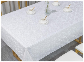 Клейонка Шовкографія, на тканинній основі, ПВХ, 1,40×20м, колір білий (ціна за рулон)