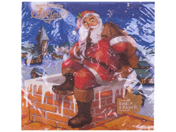 Салфетка La Fleur Магия подарков, 33х33см, 2слоя, 16шт