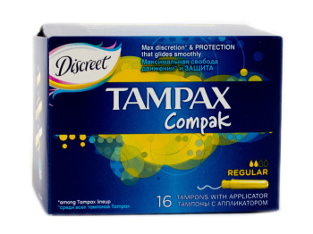 Тампоны Tampax Compak "Regular Duo" 16шт 2капли