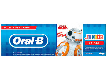 Зубна паста ORAL-B Junior Ніжна м'ята для дітей 6+ 75мл