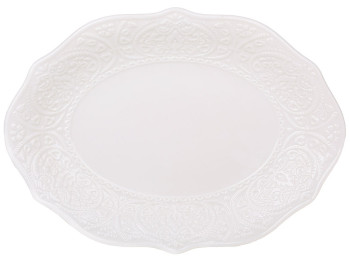 Блюдо порцелянове овальне Dentelle Blanche, 31,3×22,7×3,2см