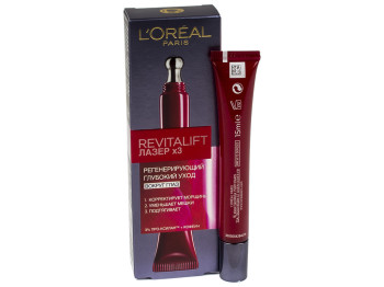 Крем для кожи вокруг глаз LOreal Paris "Revitalift Лазер Х3" регенерирующий глубокий уход 15мл