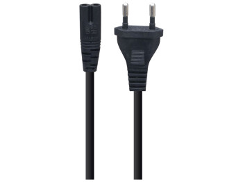 Сетевой шнур C7/F 2pin 1.5m, Чёрный