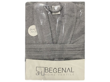 Халат банний Soho Royal gray, розмір M, бавовна 100%, 8690068922820