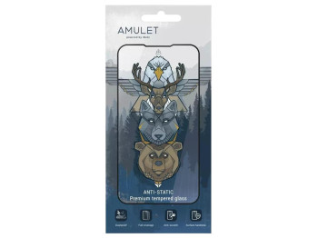Защитное стекло Amulet 2.5D HD Antistatic для Samsung A25 5G/A15 5G/A15/M15, черный