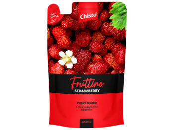 Мыло жидкое Chisto Fruttino Strawberry, сменный блок, 450мл