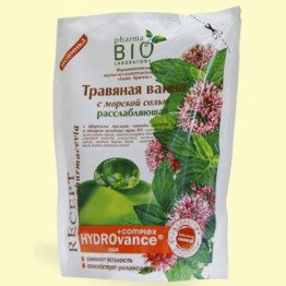 Трав'яна ванна з морською сіллю "Pharma Bio" - "Розслаблююча" 450мл