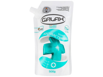 Мило рідке Galax, антибактеріальне, класичне, 500мл, дойпак
