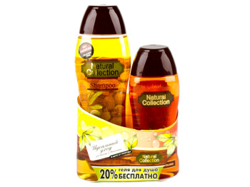 Подарочный набор Natural collection (шампунь с миндал. маслом + гель для душа "Сицилийск. апельсин")