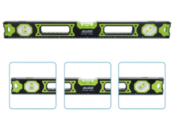 Рівень Alloid Pro, 60 см, 3 капсули, магнітна основа, анодований корпус