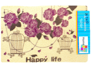 Коврик придверный Happy life 38x58см
