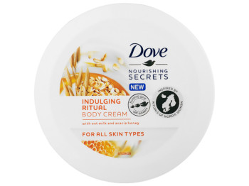 Крем для тіла Dove Nourishing secrets з вівсяним молочком і медом акації 250мл