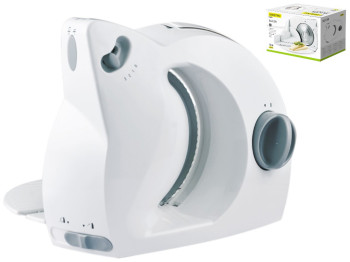 Слайсер Maestro, 150-400Вт, 3 швидкості, від 0 до 15мм, нержавіюча сталь, пластик, колір білий