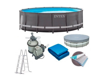 Бассейн каркасный круглый Prism Frame Intex 26720
