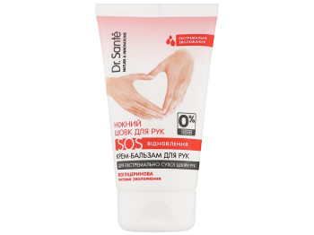 Крем-бальзам для рук Dr.Sante Ніжний шовк, SOS Відновлення, з олією ши та пантенолом, 150мл