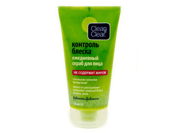 Скраб Clean&Clear для лицы "Контроль  блеска" 150мл