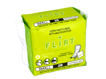 Прокладки Fantasy Flirt ежедневные fresh cotton&light в индивид. упаковке (цена за уп. 20шт) WKL25S