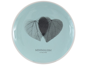 Тарілка Limited Edition Minimalism, 17,5см, десертна, блакитна, 6900065835637