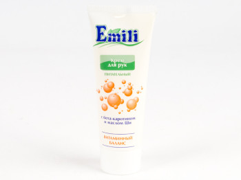 Крем для рук "Emili" питательный с Бета-коротином и маслом ши 75мл
