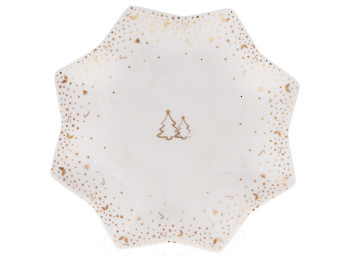 Блюдо фарфоровое Зимняя Сказка, D30см