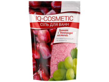 Соль для ванны IQ-Cosmetic Гранат и виноградные косточки, фруктовый аромат, 500 г