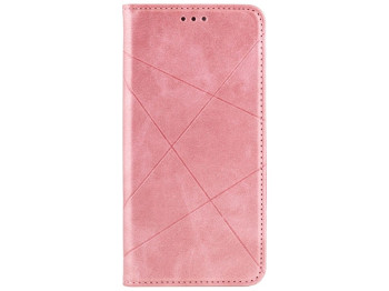Чехол-книжка Business Leather для Xiaomi Redmi Note 10 Цвет Розовый